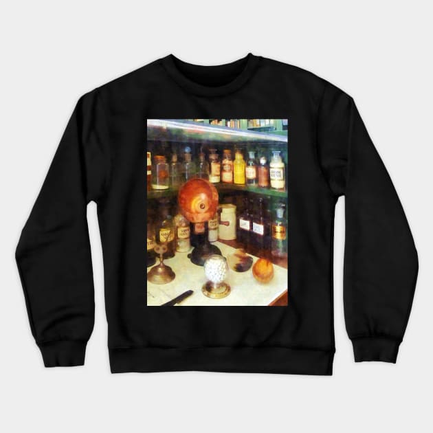 Pharmacists - Behind the Counter at the Drugstore Crewneck Sweatshirt by SusanSavad